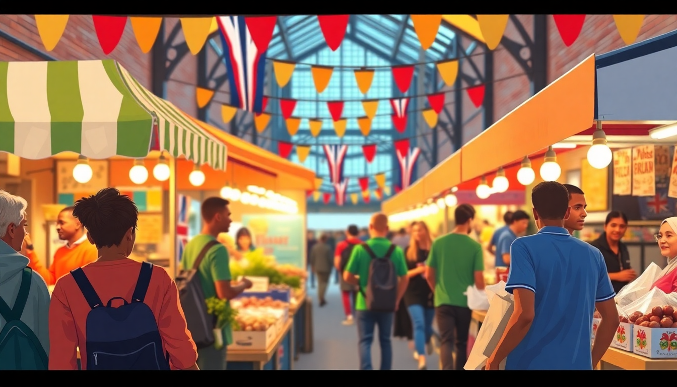 Borough Market Food Stalls Anticipate Afcon Final
