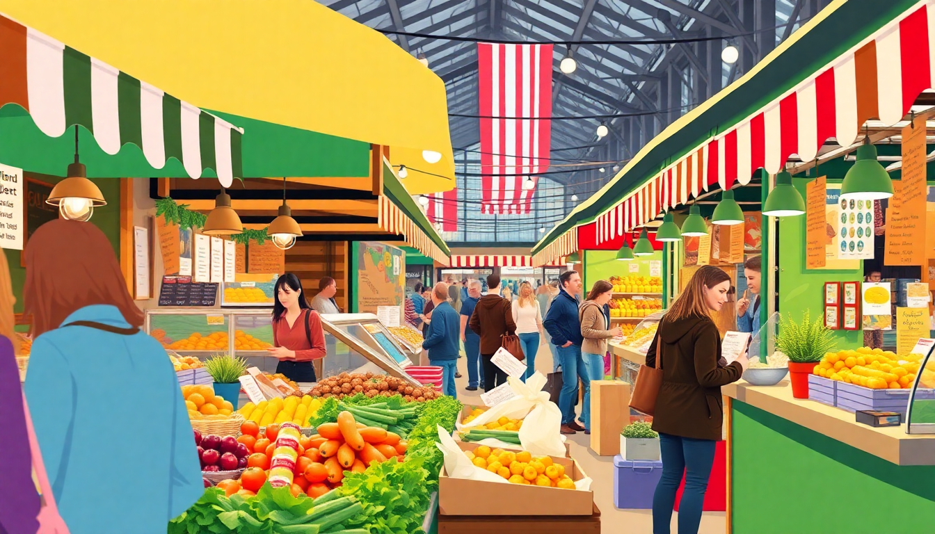 Borough Market Food Stalls Celebrate Local Arts and Culture