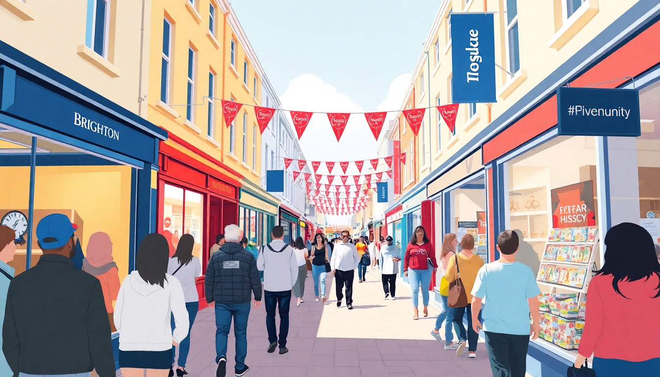 The Lanes Shopping Area Hosts Uplifting Community Gathering in Brighton