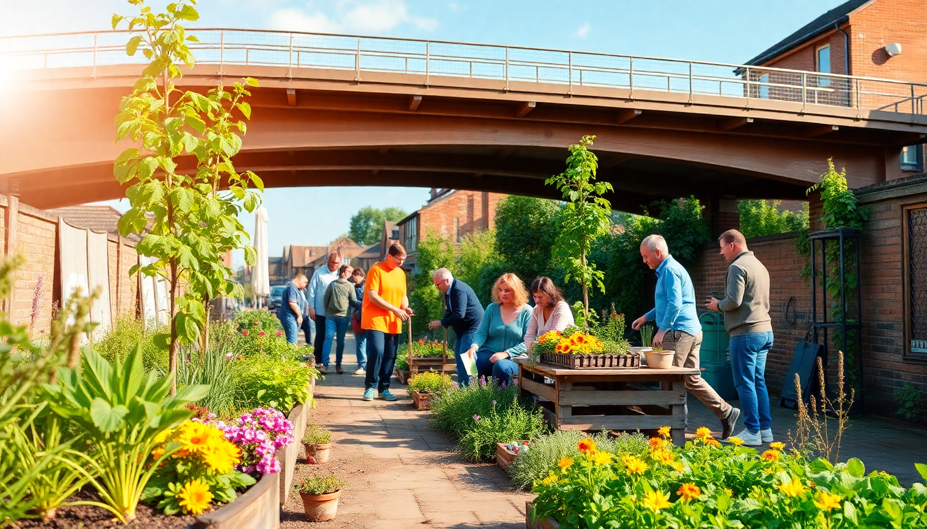 Tyne Bridge Community Garden Initiative Promotes Local Agriculture - Newcastle good news story