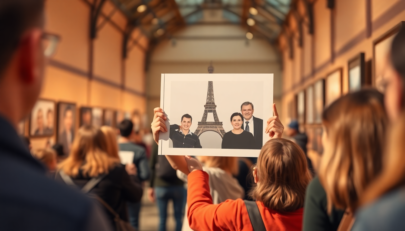 Chester Activists Display Arrest Photo in Paris Gallery