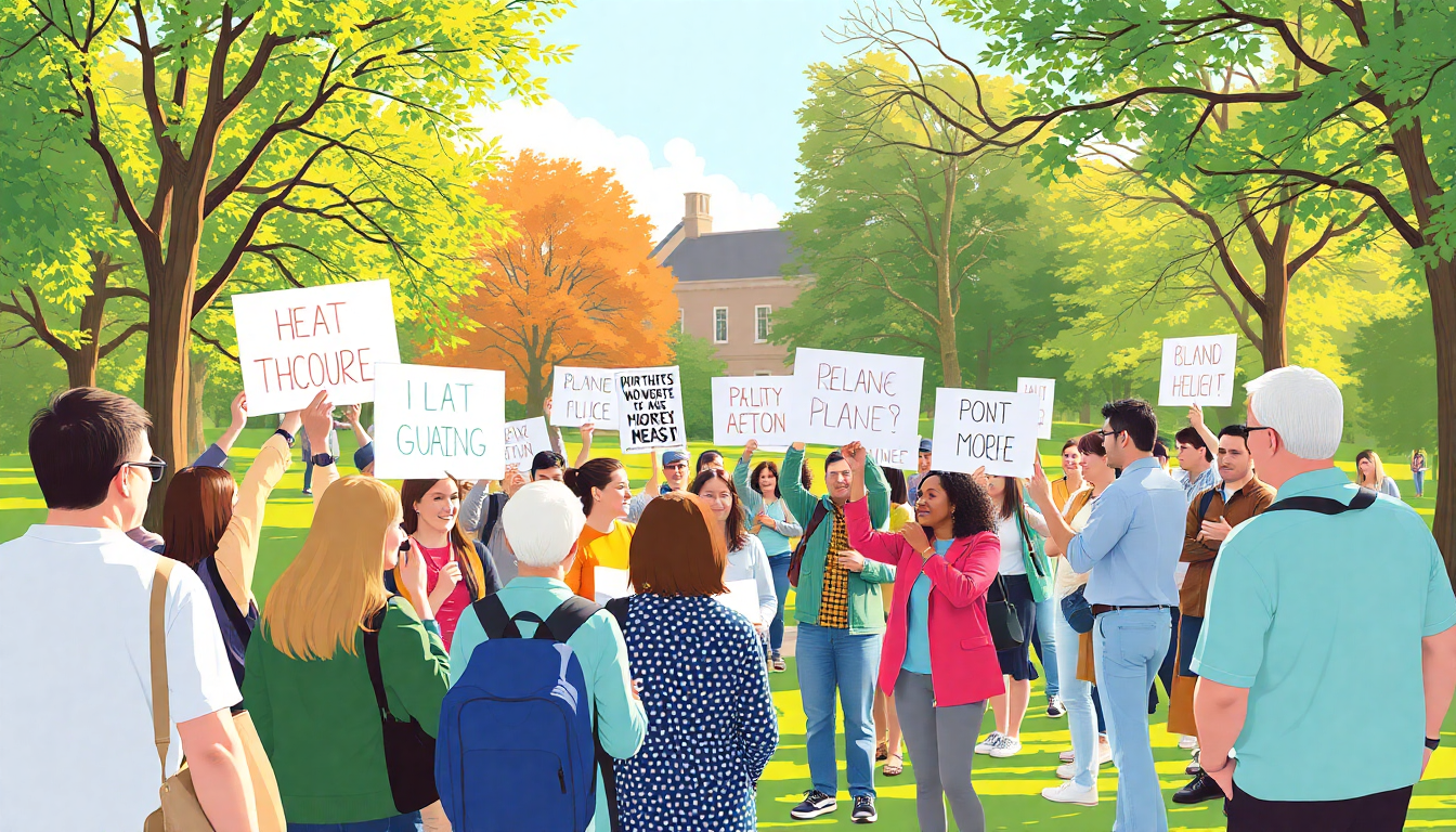 Neighbours Rally for Environmental Action in Castle Park, Colchester