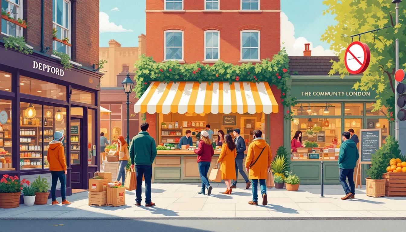 Deptford High Street Draws Loyal Local Food Shoppers in London - positive community news from London, England