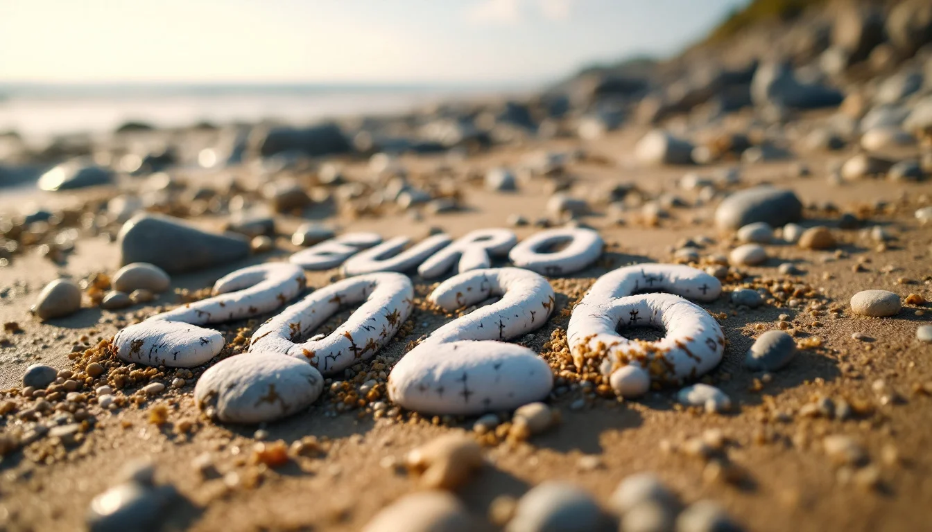 National good news: England Pebble Art Marks Euro 2026 Support on Beach
