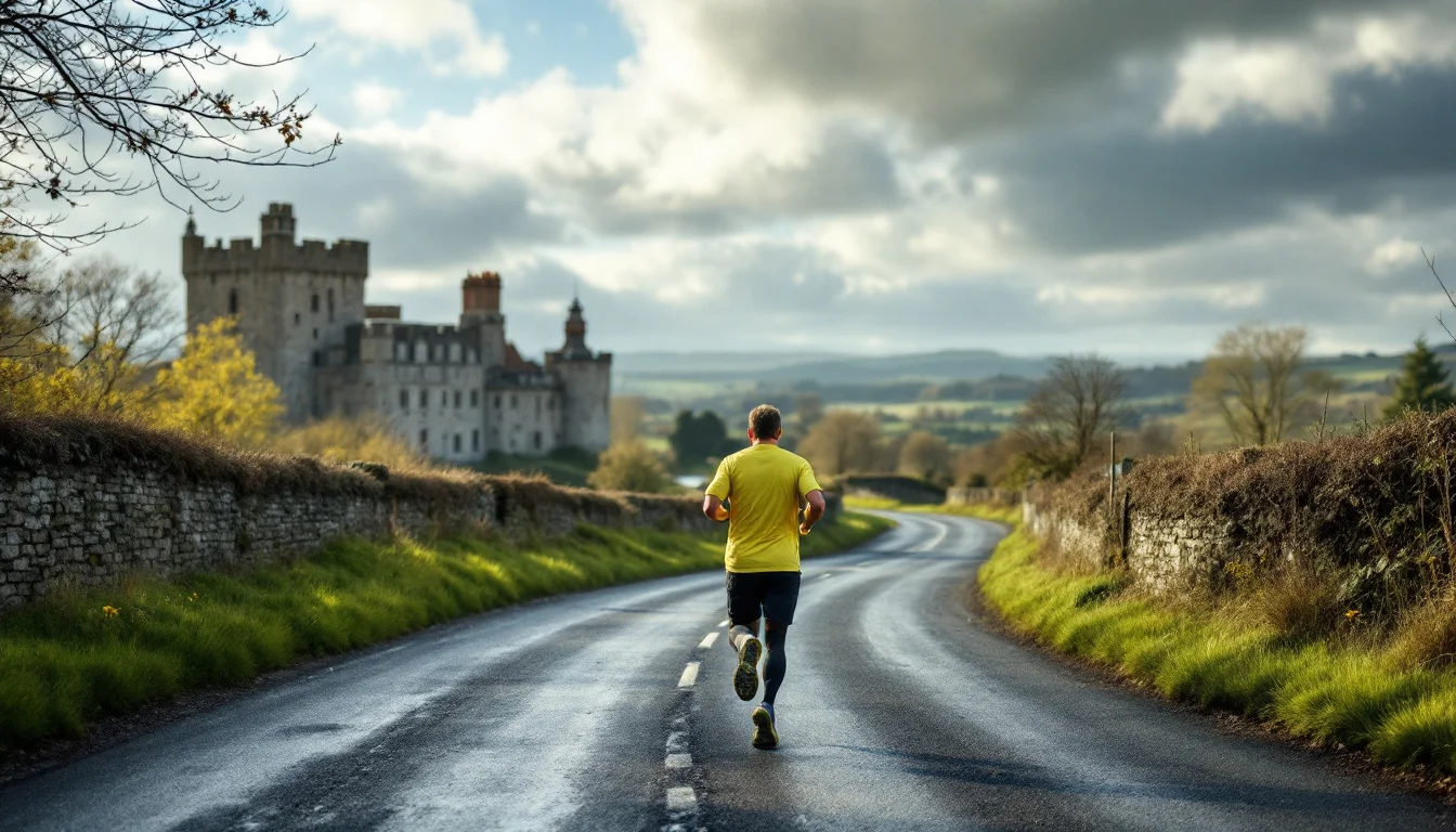 National good news: Man runs 100 miles between castles for charity